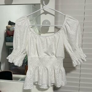 White Cute Blouse